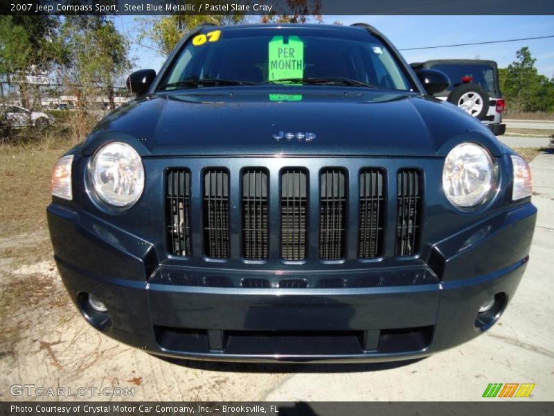 Steel Blue Metallic / Pastel Slate Gray 2007 Jeep Compass Sport