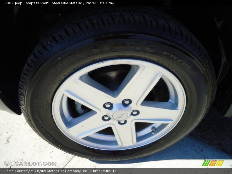 Steel Blue Metallic / Pastel Slate Gray 2007 Jeep Compass Sport