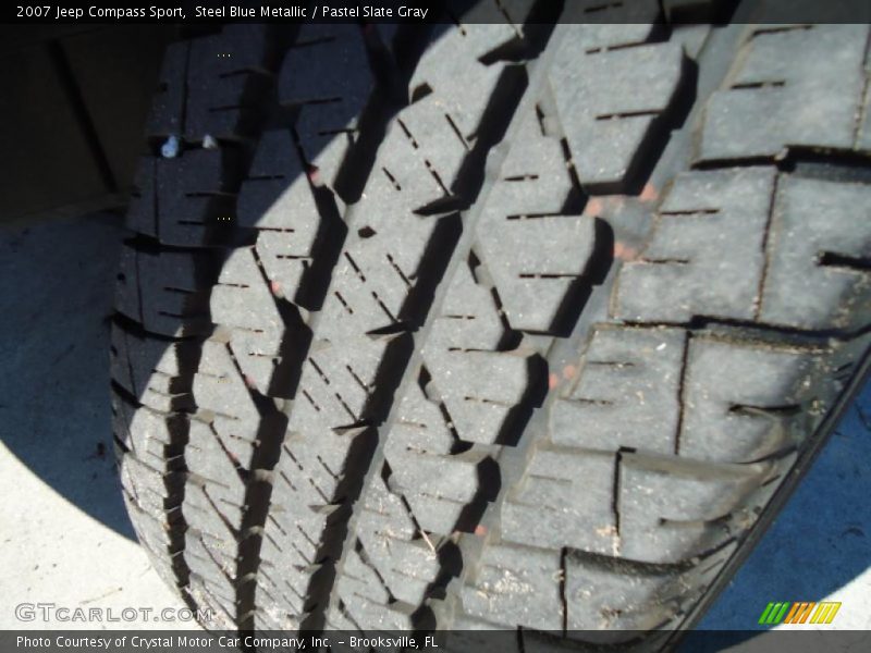 Steel Blue Metallic / Pastel Slate Gray 2007 Jeep Compass Sport