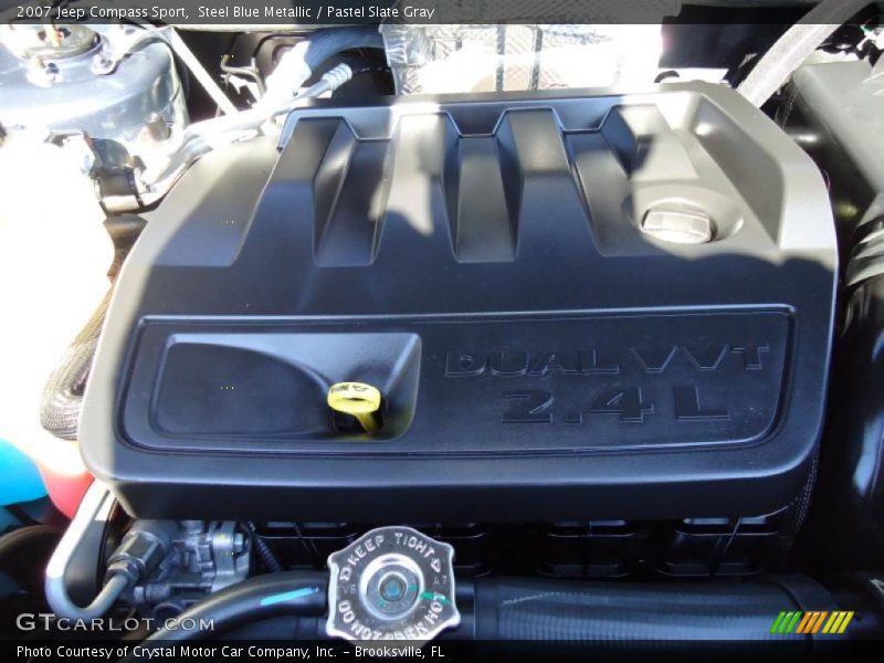 Steel Blue Metallic / Pastel Slate Gray 2007 Jeep Compass Sport