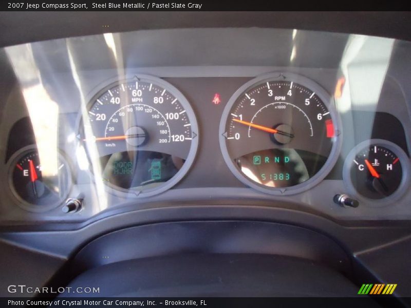 Steel Blue Metallic / Pastel Slate Gray 2007 Jeep Compass Sport