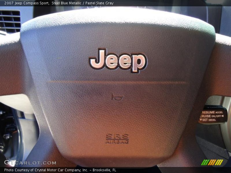 Steel Blue Metallic / Pastel Slate Gray 2007 Jeep Compass Sport