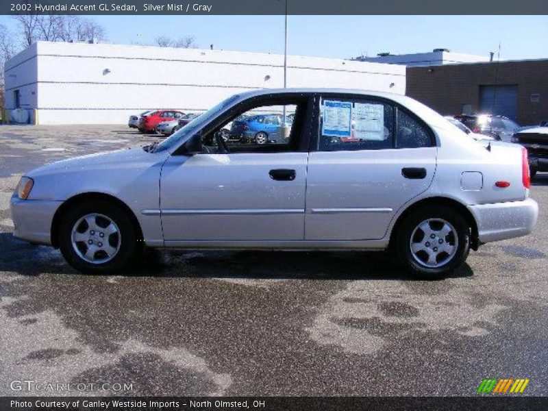 Silver Mist / Gray 2002 Hyundai Accent GL Sedan