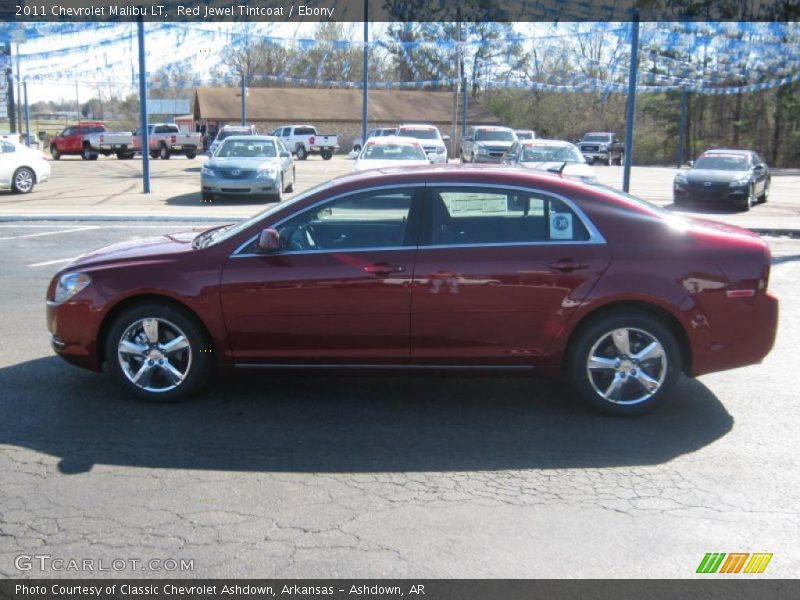 Red Jewel Tintcoat / Ebony 2011 Chevrolet Malibu LT