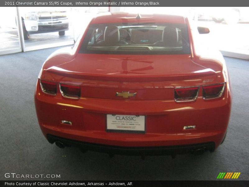 Inferno Orange Metallic / Inferno Orange/Black 2011 Chevrolet Camaro SS/RS Coupe