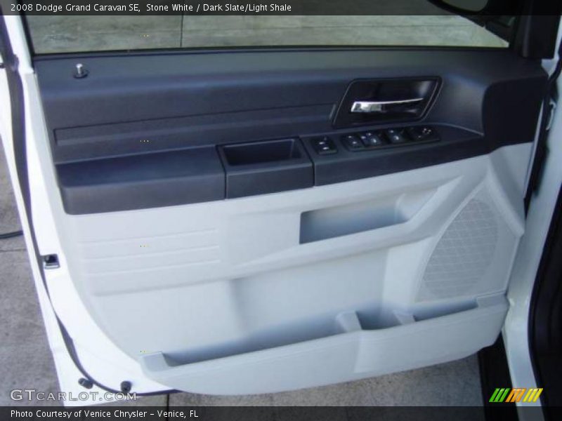 Stone White / Dark Slate/Light Shale 2008 Dodge Grand Caravan SE
