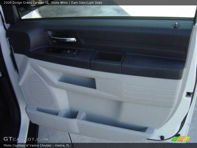 Stone White / Dark Slate/Light Shale 2008 Dodge Grand Caravan SE