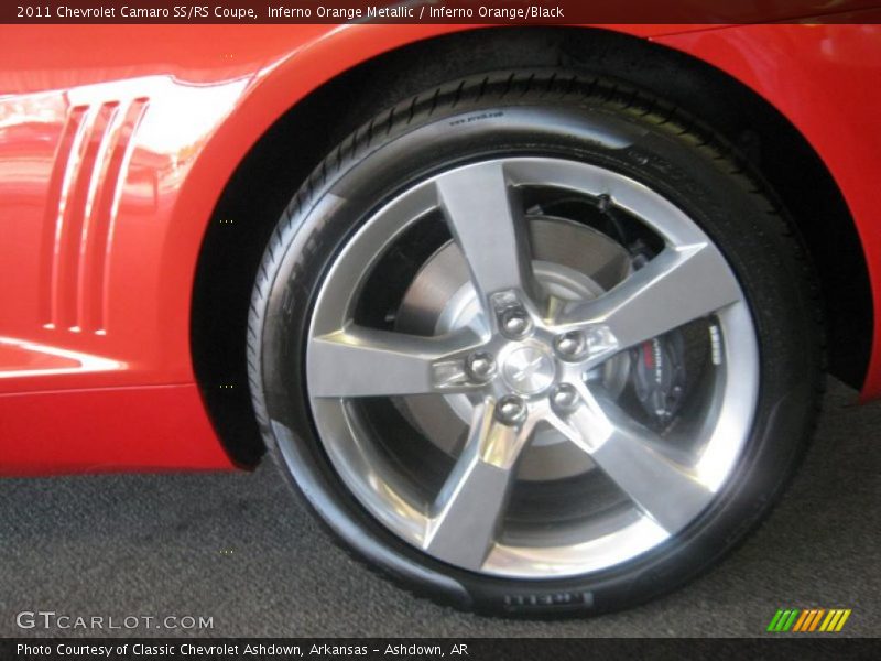 Inferno Orange Metallic / Inferno Orange/Black 2011 Chevrolet Camaro SS/RS Coupe