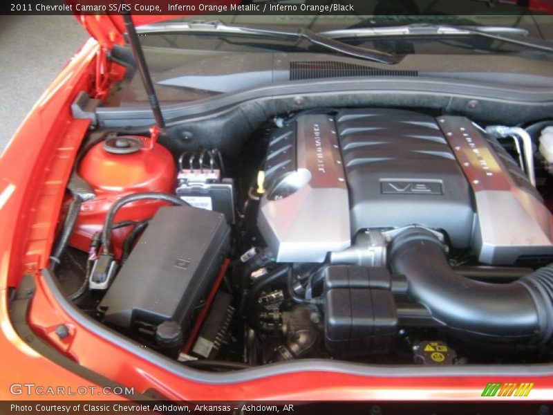 Inferno Orange Metallic / Inferno Orange/Black 2011 Chevrolet Camaro SS/RS Coupe