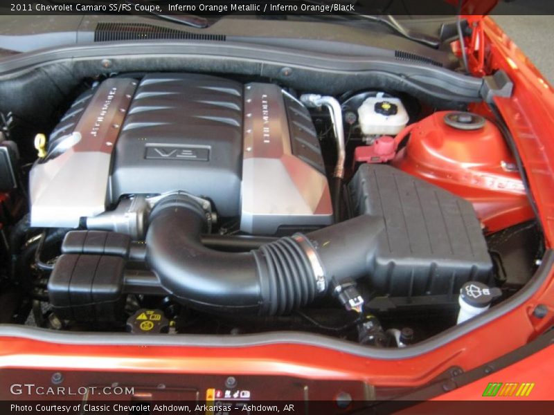 Inferno Orange Metallic / Inferno Orange/Black 2011 Chevrolet Camaro SS/RS Coupe