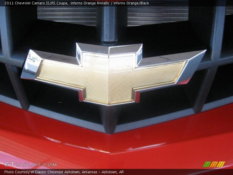 Inferno Orange Metallic / Inferno Orange/Black 2011 Chevrolet Camaro SS/RS Coupe