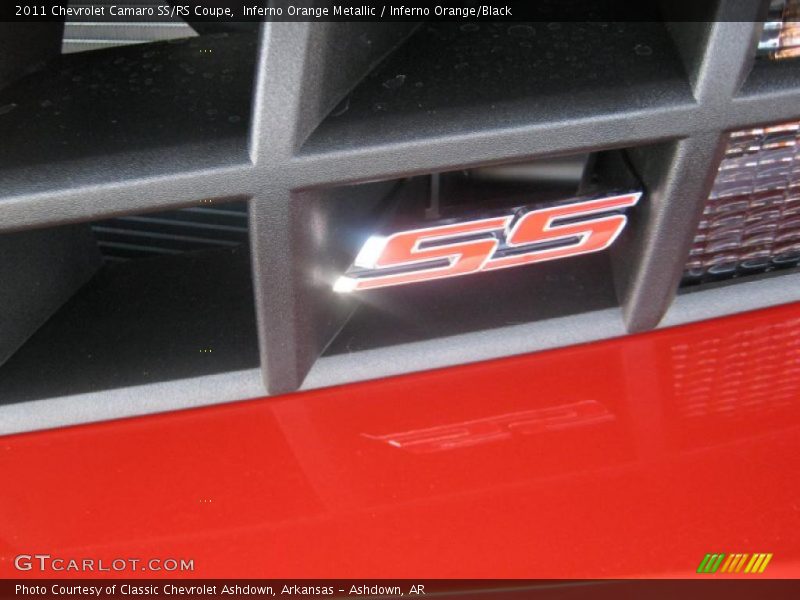 Inferno Orange Metallic / Inferno Orange/Black 2011 Chevrolet Camaro SS/RS Coupe