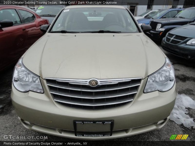 White Gold / Dark Khaki/Light Graystone 2010 Chrysler Sebring Touring Sedan