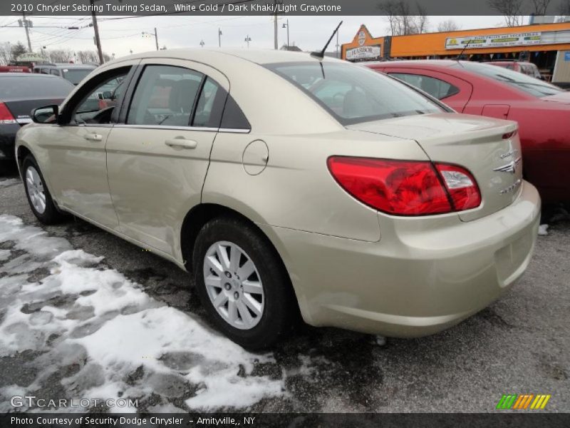 White Gold / Dark Khaki/Light Graystone 2010 Chrysler Sebring Touring Sedan