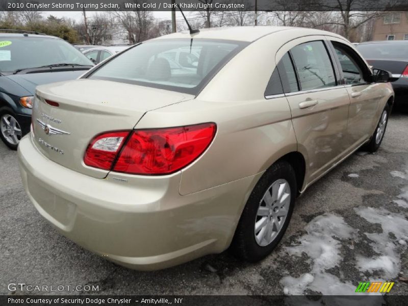 White Gold / Dark Khaki/Light Graystone 2010 Chrysler Sebring Touring Sedan