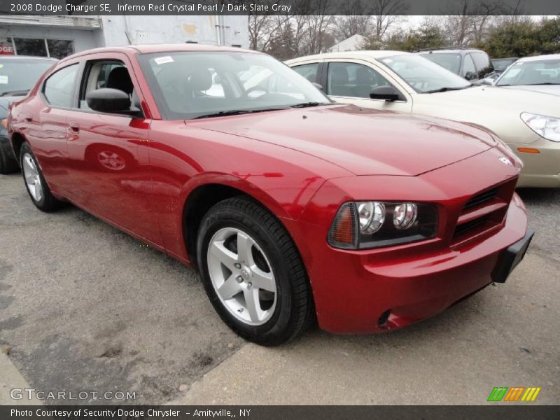 Inferno Red Crystal Pearl / Dark Slate Gray 2008 Dodge Charger SE