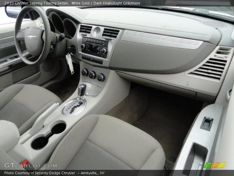 White Gold / Dark Khaki/Light Graystone 2010 Chrysler Sebring Touring Sedan