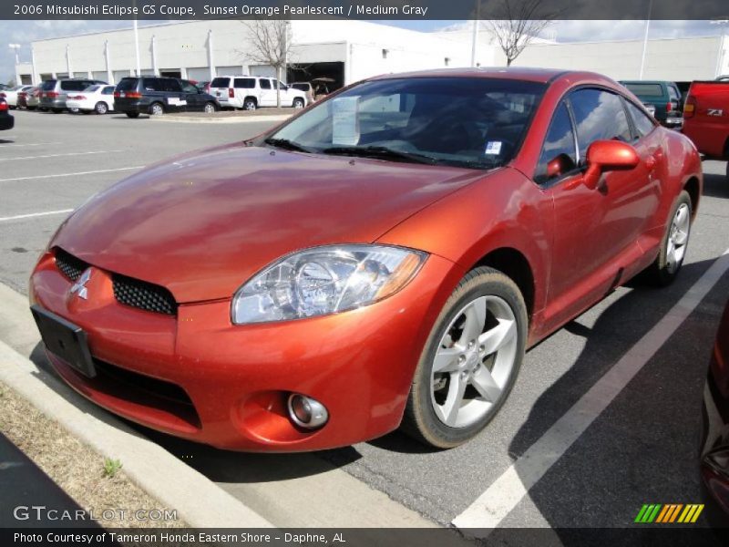 Sunset Orange Pearlescent / Medium Gray 2006 Mitsubishi Eclipse GS Coupe