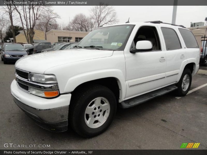 Summit White / Tan/Neutral 2005 Chevrolet Tahoe LT