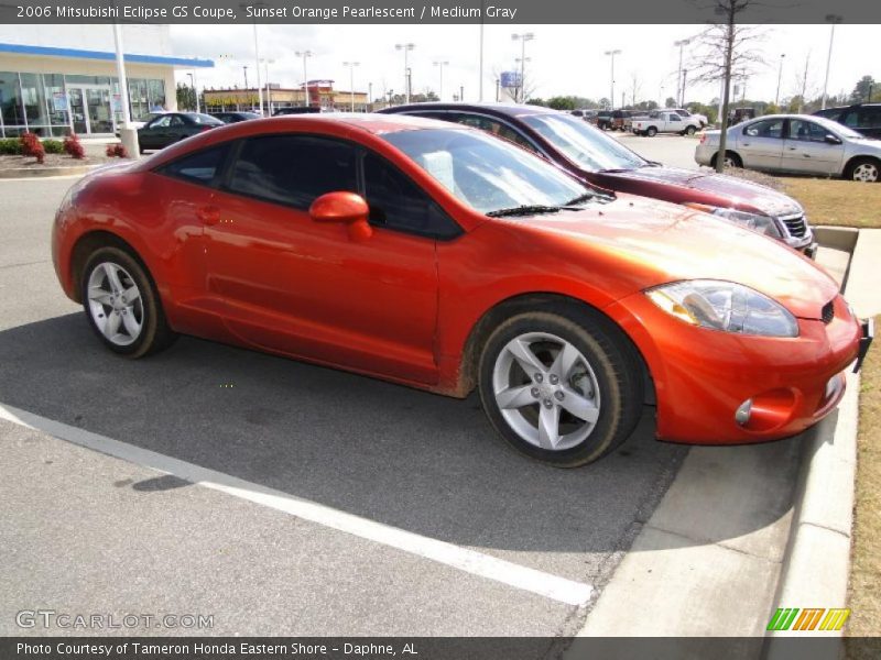 Sunset Orange Pearlescent / Medium Gray 2006 Mitsubishi Eclipse GS Coupe