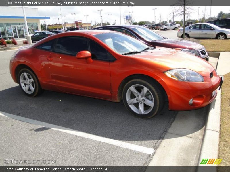 Sunset Orange Pearlescent / Medium Gray 2006 Mitsubishi Eclipse GS Coupe