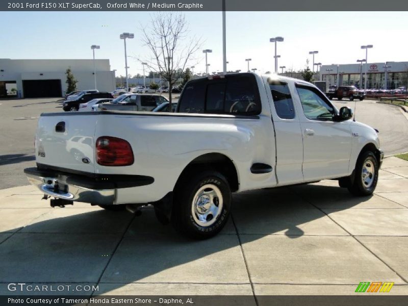Oxford White / Medium Graphite 2001 Ford F150 XLT SuperCab