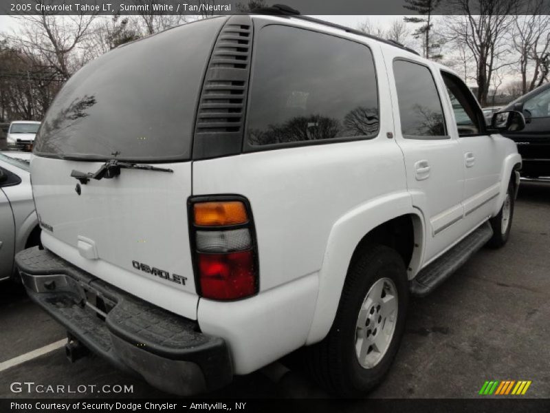 Summit White / Tan/Neutral 2005 Chevrolet Tahoe LT