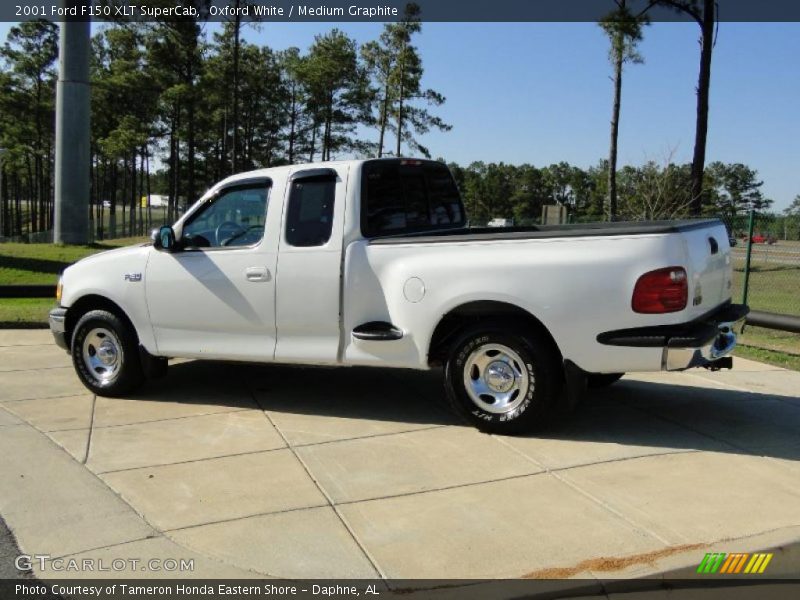 Oxford White / Medium Graphite 2001 Ford F150 XLT SuperCab
