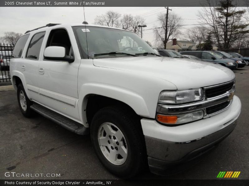 Summit White / Tan/Neutral 2005 Chevrolet Tahoe LT