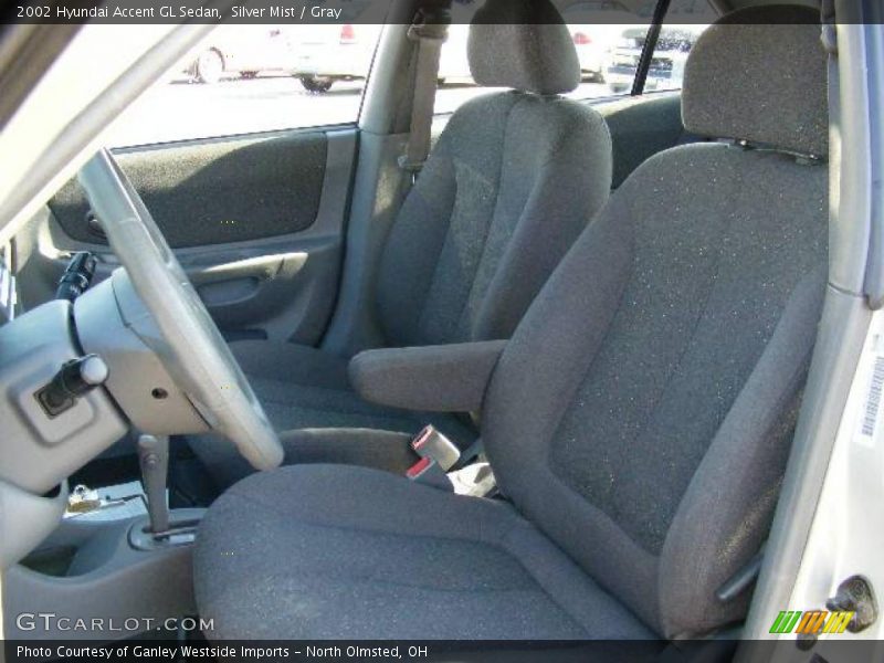 Silver Mist / Gray 2002 Hyundai Accent GL Sedan