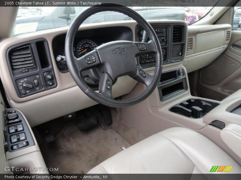 Summit White / Tan/Neutral 2005 Chevrolet Tahoe LT