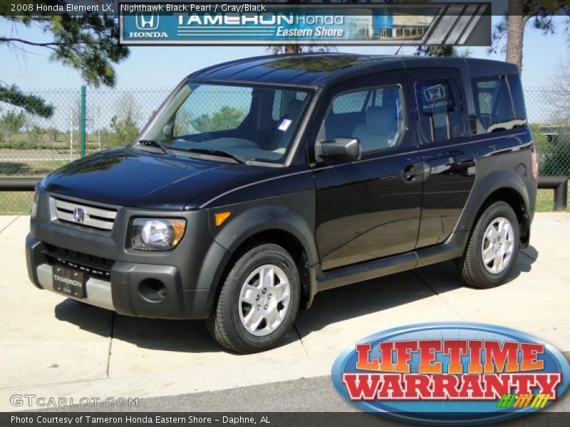 Nighthawk Black Pearl / Gray/Black 2008 Honda Element LX