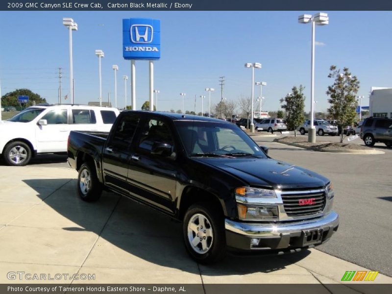 Carbon Black Metallic / Ebony 2009 GMC Canyon SLE Crew Cab