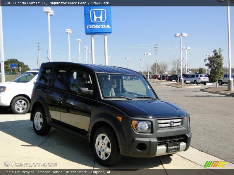 Nighthawk Black Pearl / Gray/Black 2008 Honda Element LX
