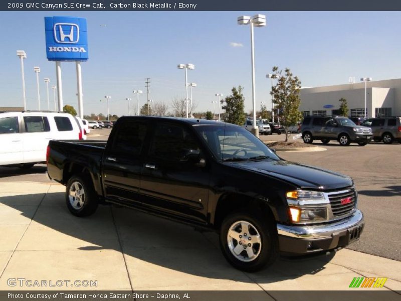 Carbon Black Metallic / Ebony 2009 GMC Canyon SLE Crew Cab