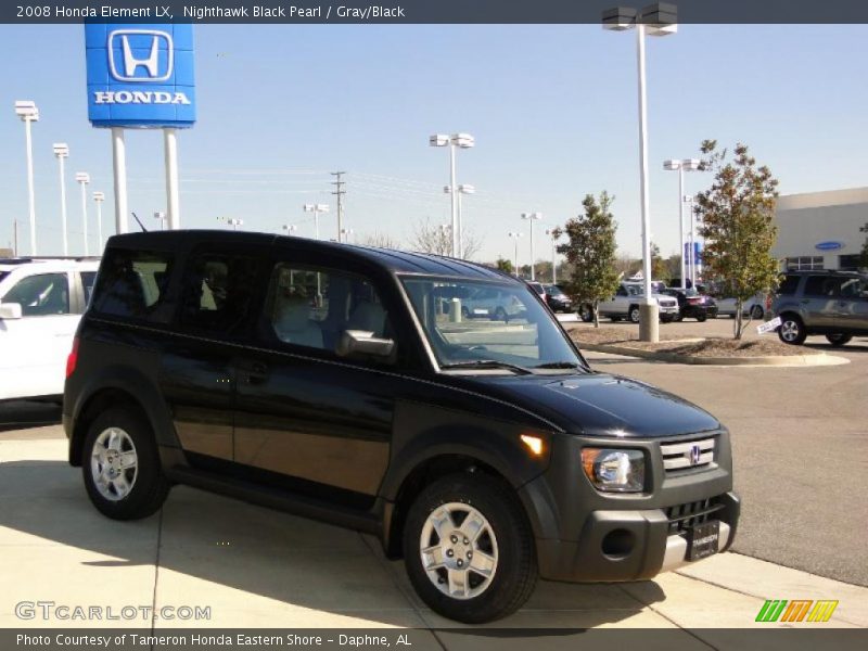 Nighthawk Black Pearl / Gray/Black 2008 Honda Element LX