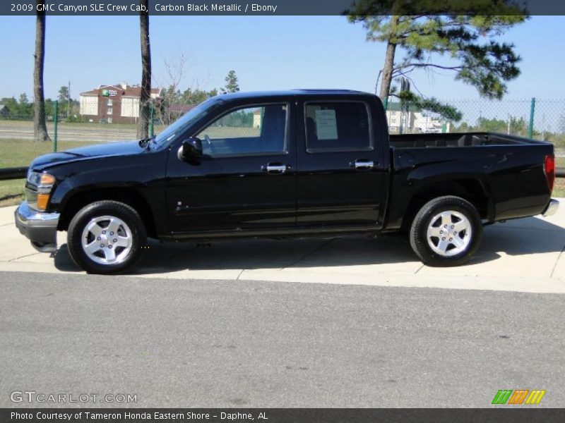 Carbon Black Metallic / Ebony 2009 GMC Canyon SLE Crew Cab