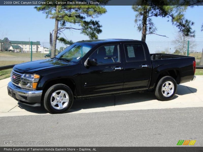 Carbon Black Metallic / Ebony 2009 GMC Canyon SLE Crew Cab