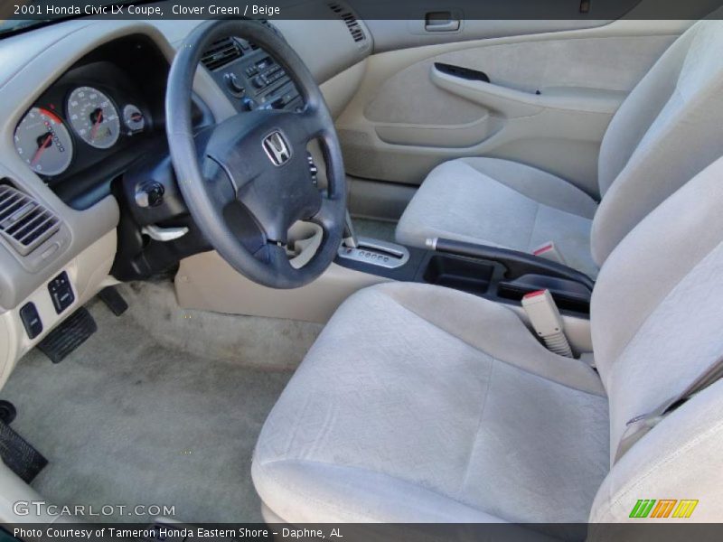  2001 Civic LX Coupe Beige Interior