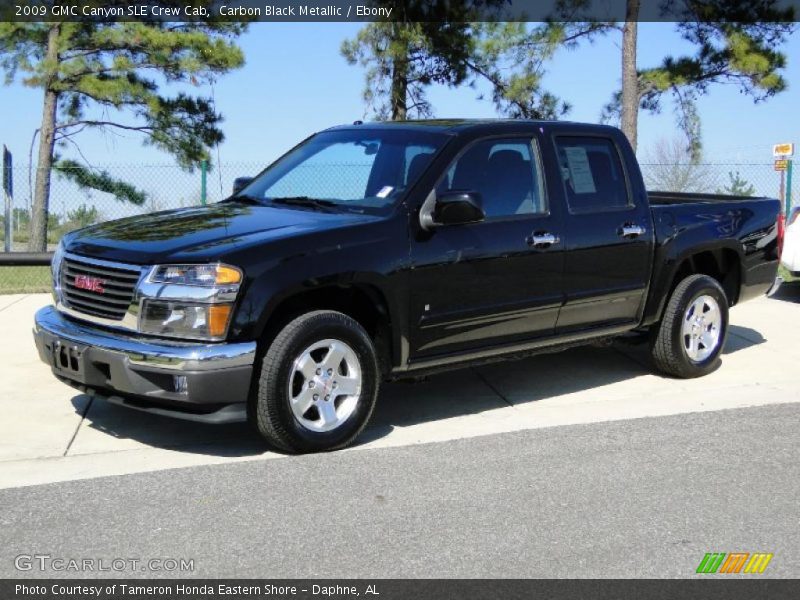 Carbon Black Metallic / Ebony 2009 GMC Canyon SLE Crew Cab
