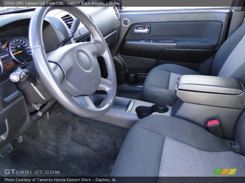  2009 Canyon SLE Crew Cab Ebony Interior