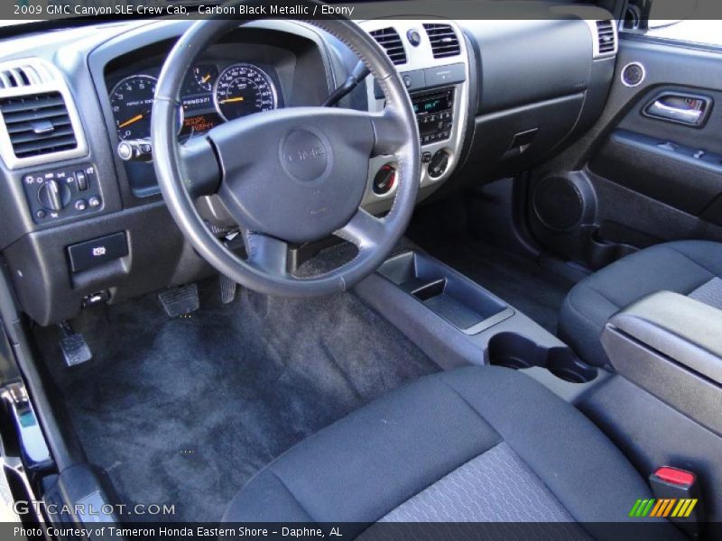 Ebony Interior - 2009 Canyon SLE Crew Cab 