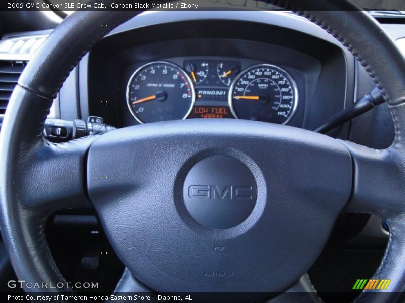 Carbon Black Metallic / Ebony 2009 GMC Canyon SLE Crew Cab