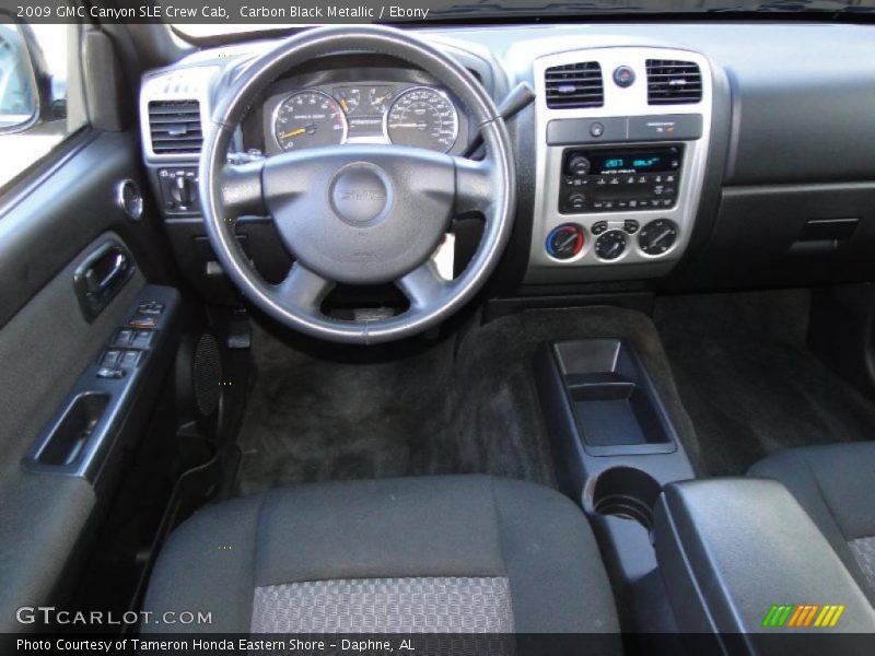 Carbon Black Metallic / Ebony 2009 GMC Canyon SLE Crew Cab