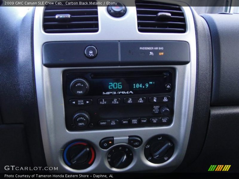 Carbon Black Metallic / Ebony 2009 GMC Canyon SLE Crew Cab