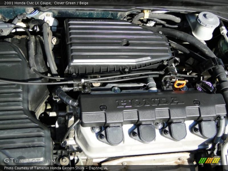  2001 Civic LX Coupe Engine - 1.7L SOHC 16V 4 Cylinder