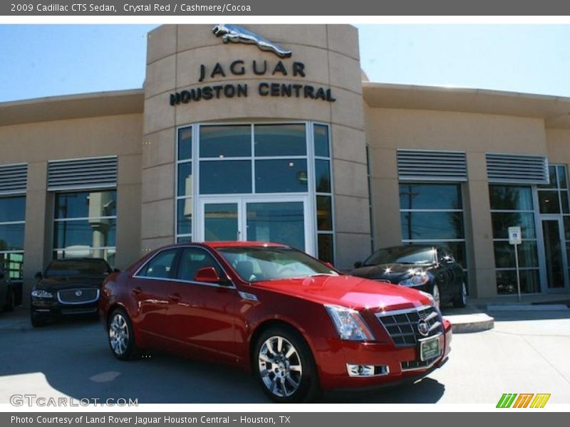 Crystal Red / Cashmere/Cocoa 2009 Cadillac CTS Sedan