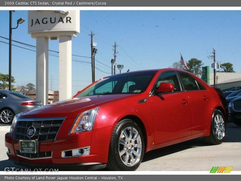 Crystal Red / Cashmere/Cocoa 2009 Cadillac CTS Sedan
