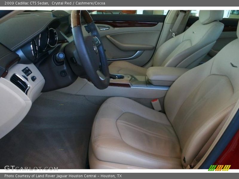 Crystal Red / Cashmere/Cocoa 2009 Cadillac CTS Sedan