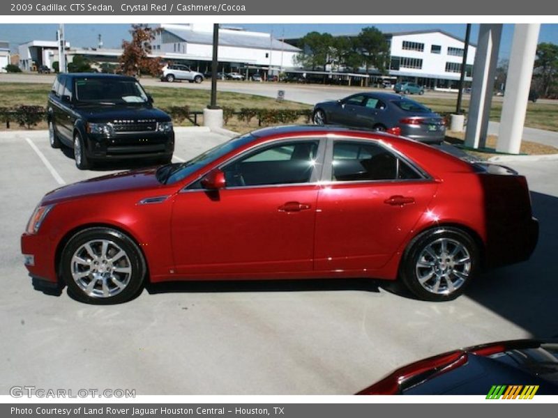 Crystal Red / Cashmere/Cocoa 2009 Cadillac CTS Sedan